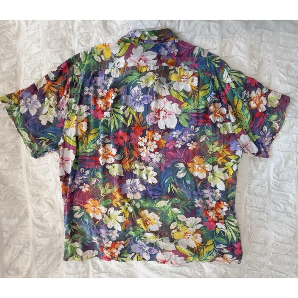 Jams World Men’s Hawaiian Aloha Short Sleeve Shirt, XL, “Oasis”, GUC - Picture 8 of 8